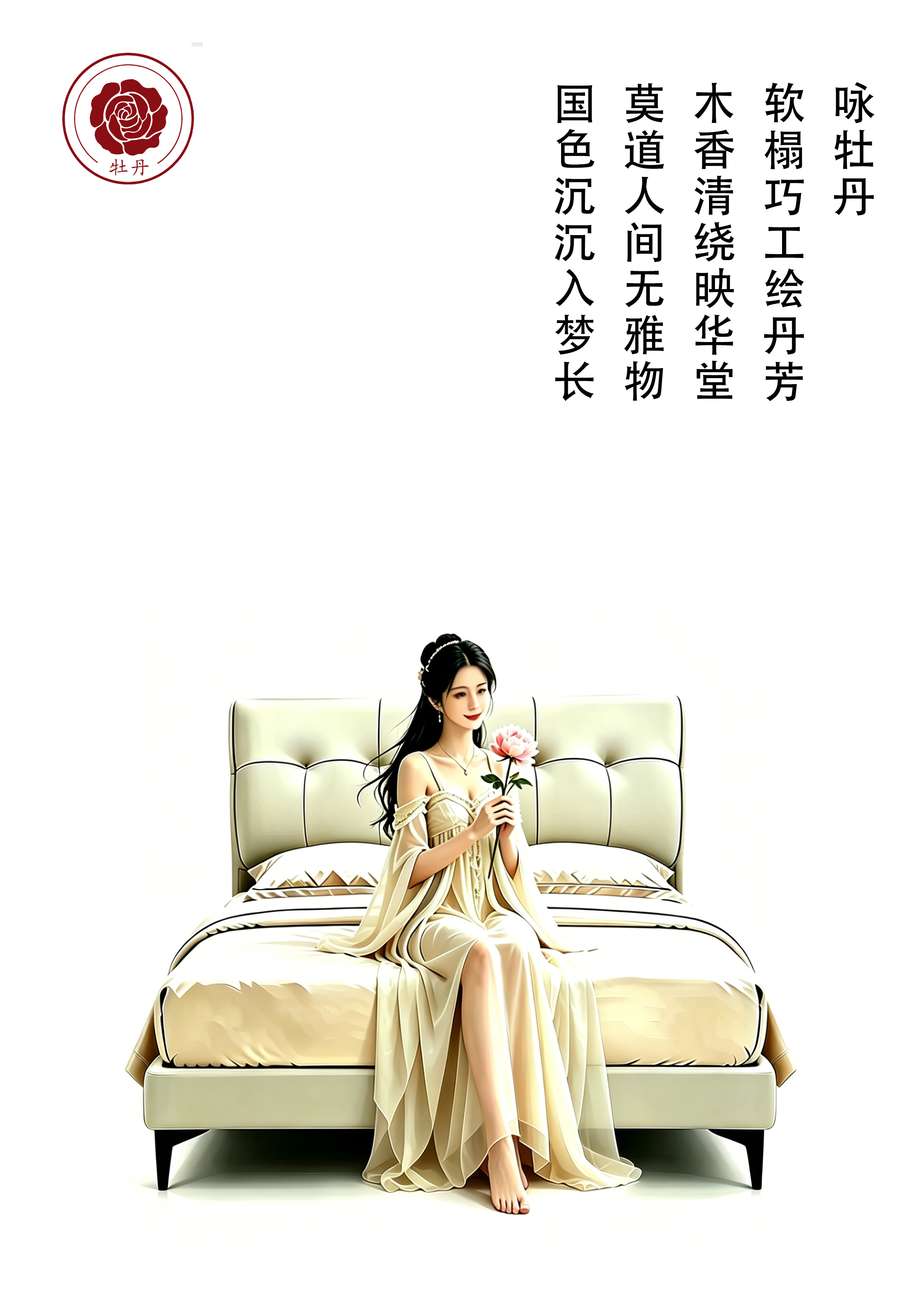 牡丹系列真皮软床